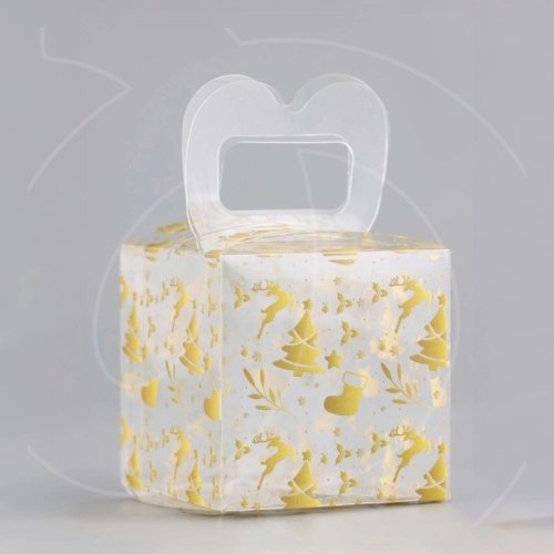 Коробка для сладостей "Новогодние элементы" 5х5х5 см 10407781