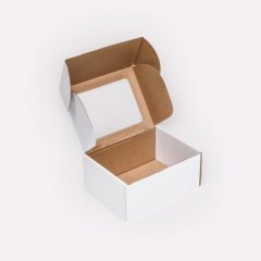 Коробка для сладостей с окном 25х25х10 см 
