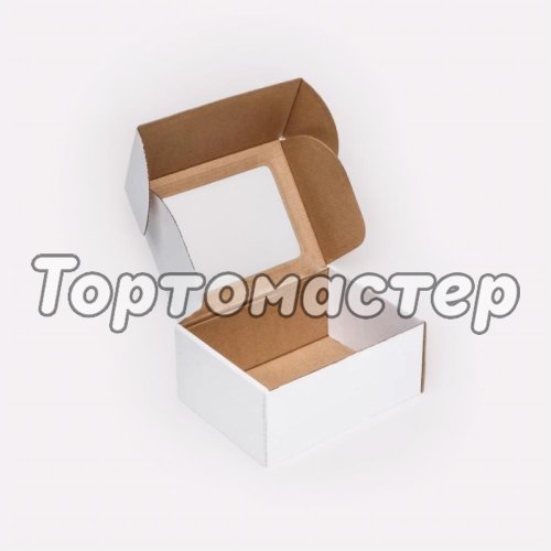 Коробка для сладостей с окном 25х25х10 см 