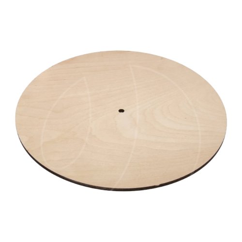 Подложка под торт деревянная с отверстием 4 мм 12 см 