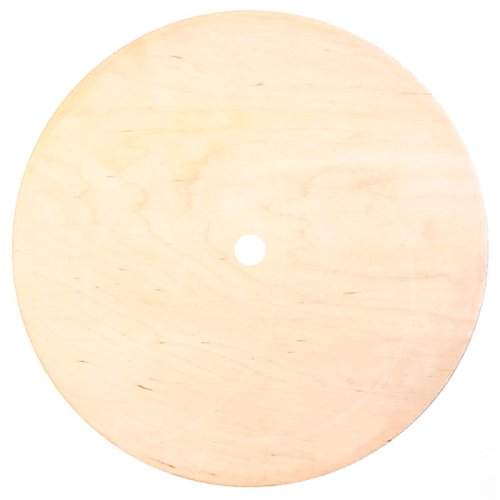 Подложка под торт деревянная с отверстием 4 мм 30 см 