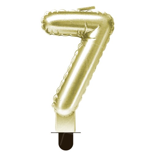 Свеча декоративная Цифра "7" Шар Золото 622095-7	